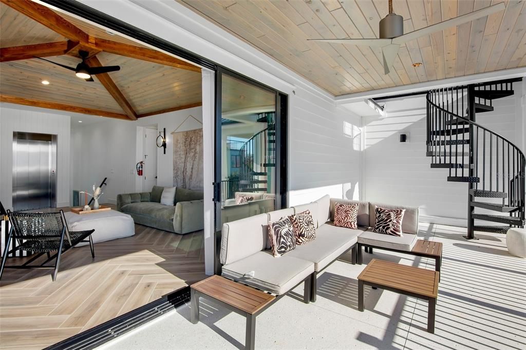 Interior, Living room, Wooden Ceilings, Wood Texture Flooring
