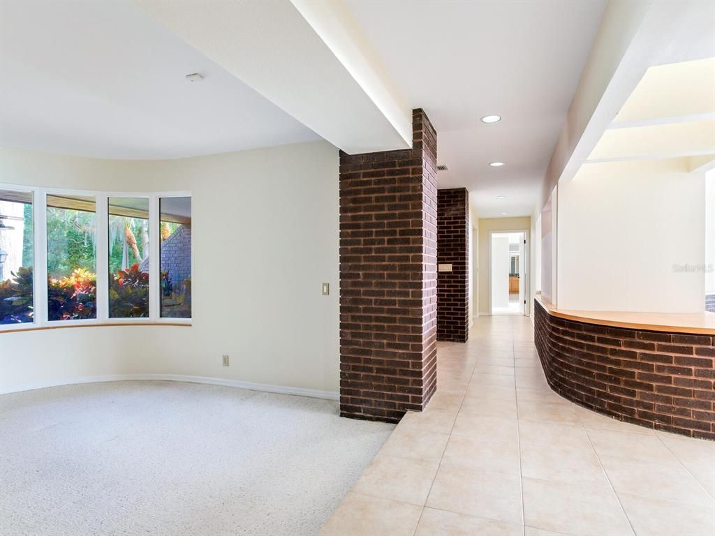 Interior, Recessed Lighting, Stone Walls