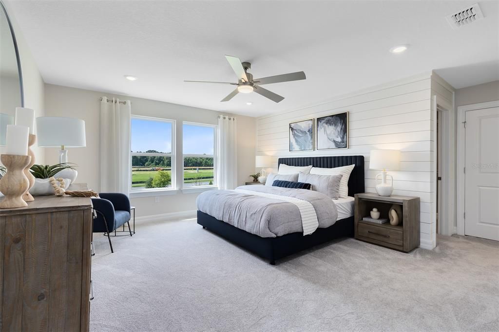 Bedroom, Interior, Recessed Lighting