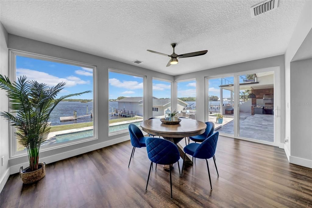 Dining room, Interior, Water, Wood Texture Flooring