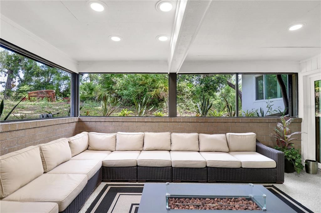 Interior, Living room, Recessed Lighting