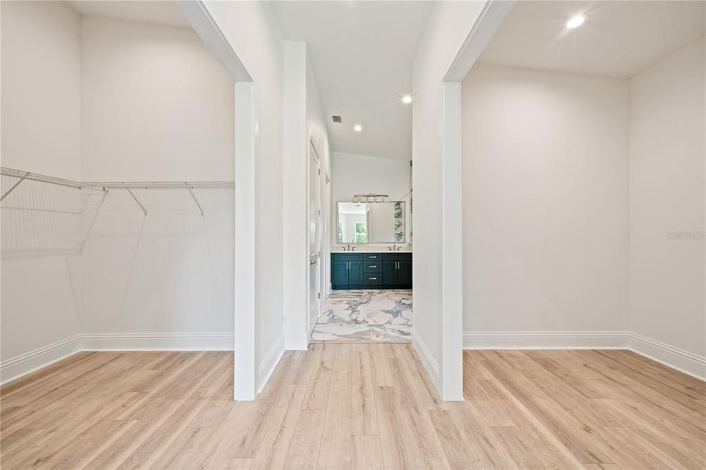 Interior, Recessed Lighting, Walk-in Closets, Wood Texture Flooring
