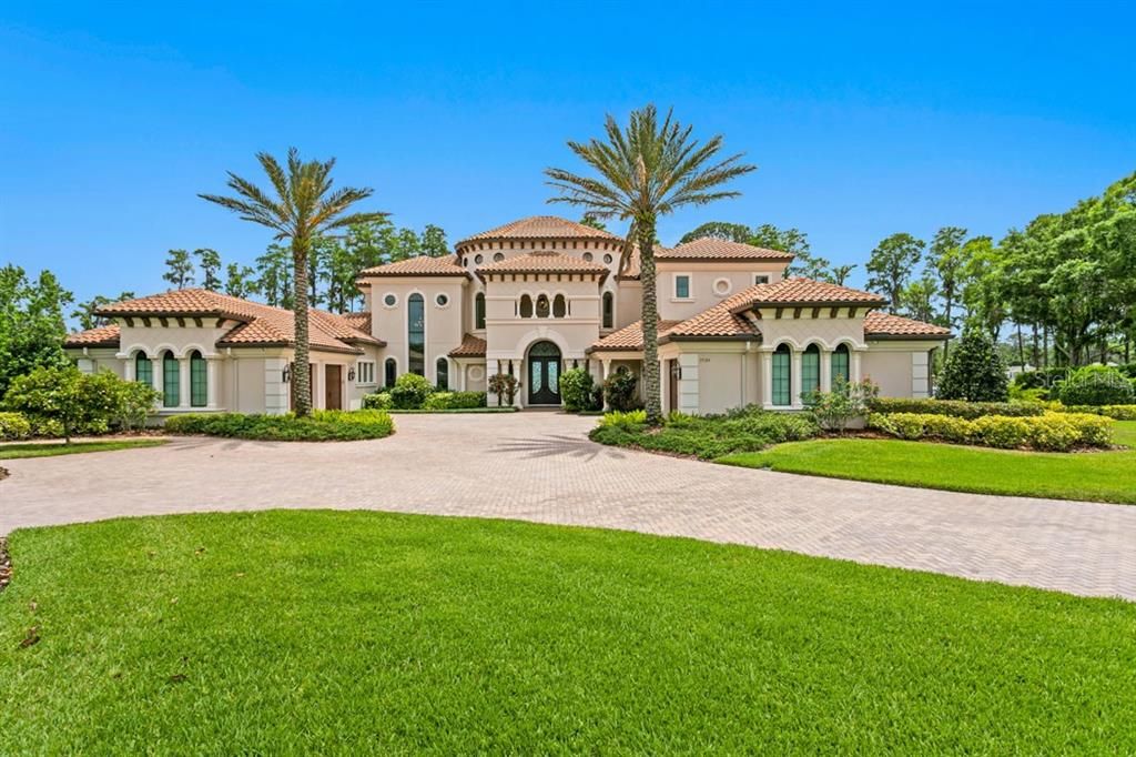 Backyard, Exterior, Facade, Mediterranean