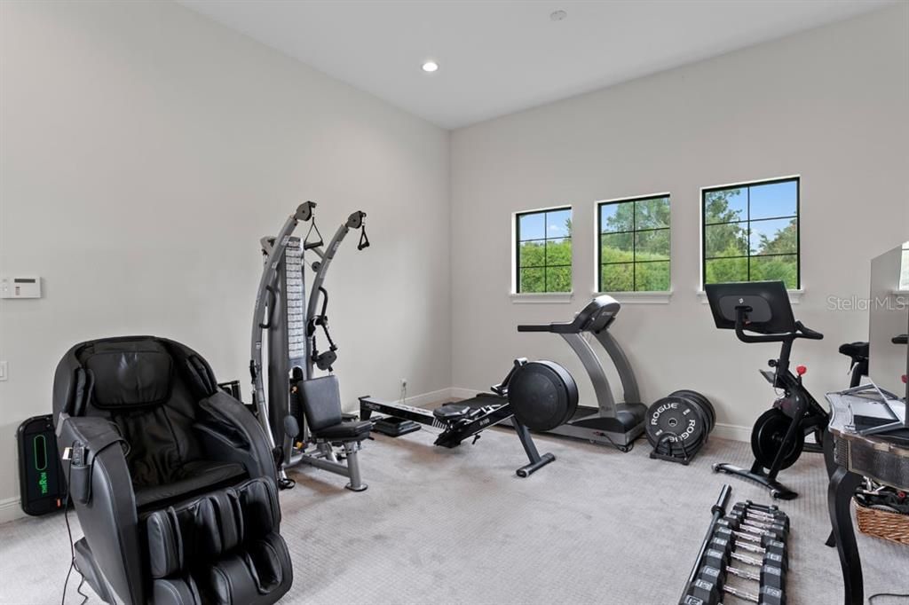 Fitness Equipment, Interior, Recessed Lighting