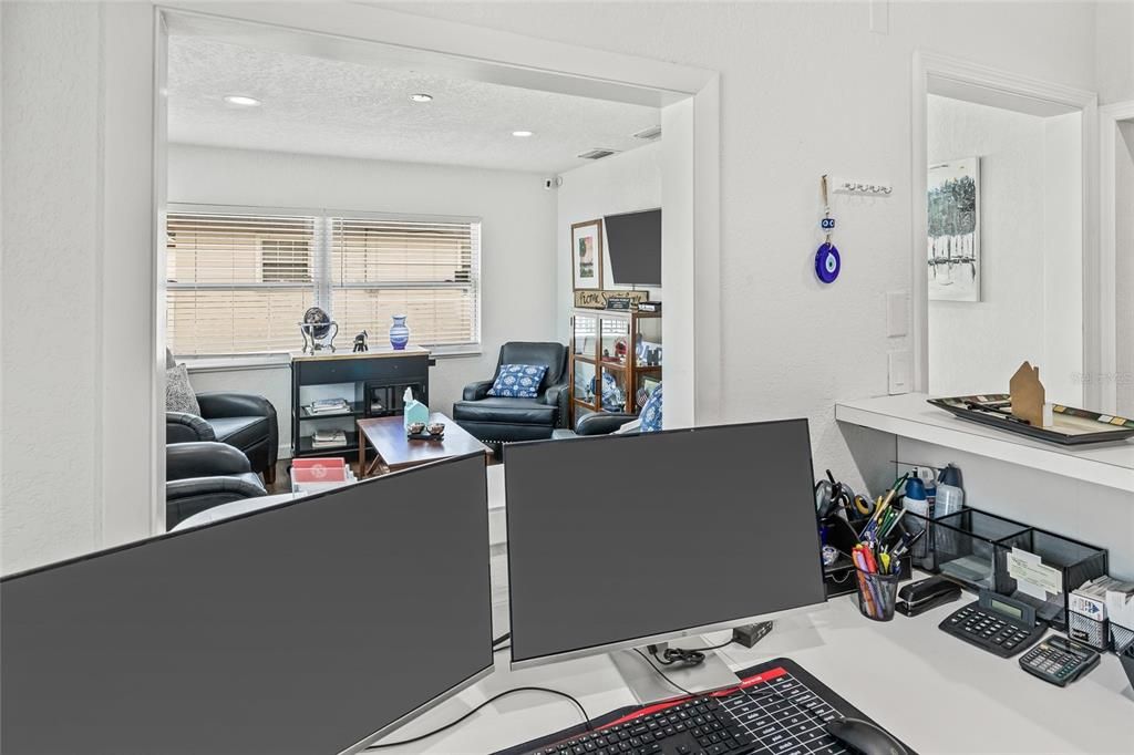 Home Office, Interior, Recessed Lighting