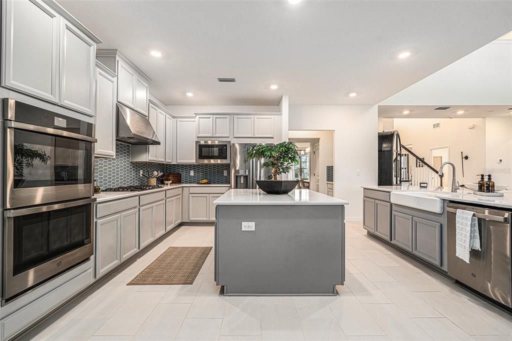 Interior, Kitchen, Recessed Lighting, Stainless Steel Appliances