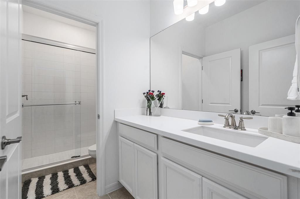 Bathroom, Dual Sink Vanities, Glass Shower, Interior