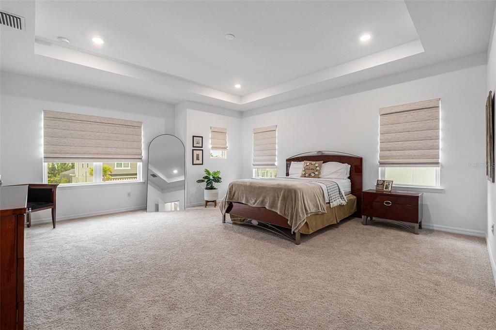 Bedroom, Interior, Recessed Lighting