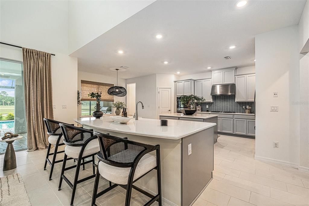 Interior, Kitchen, Pendant Lights, Recessed Lighting, Stainless Steel Appliances