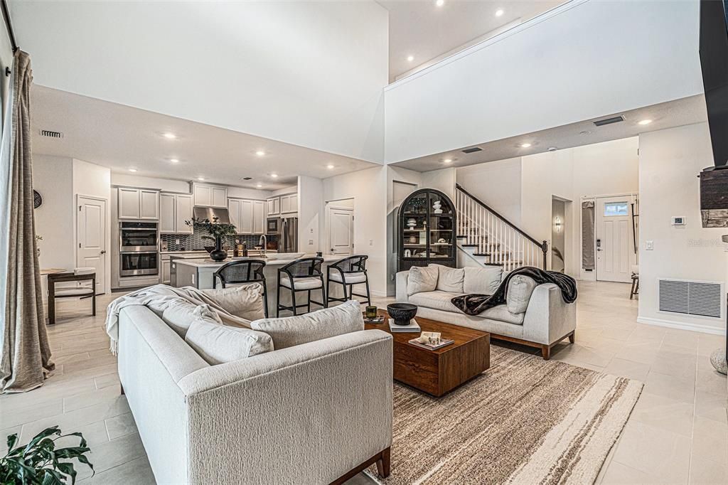 Interior, Kitchen, Living room, Recessed Lighting, Stainless Steel Appliances