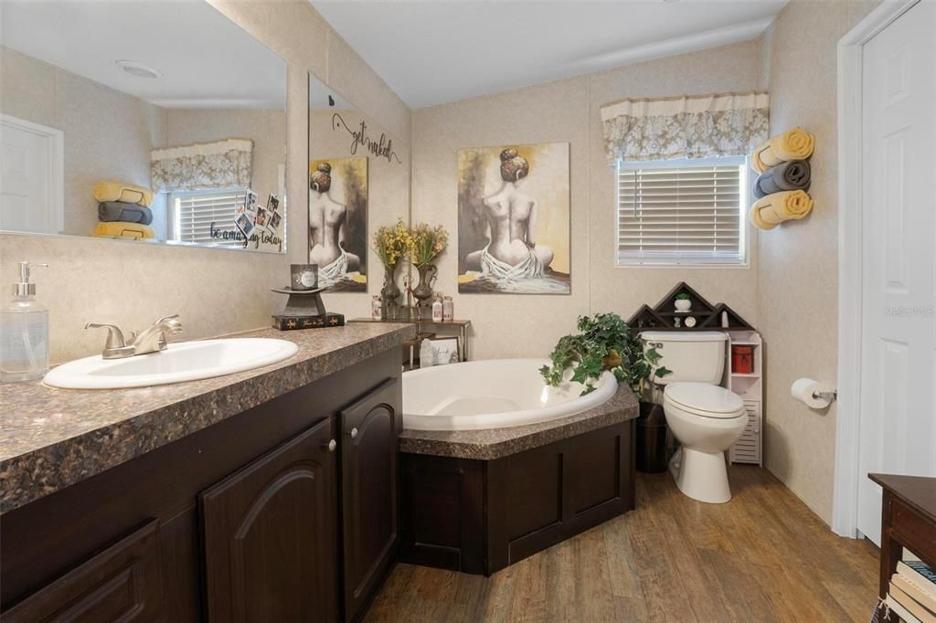 Bathroom, Interior, Wood Texture Flooring