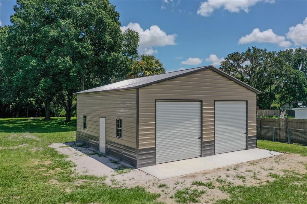 Backyard, Detached Garage, Exterior
