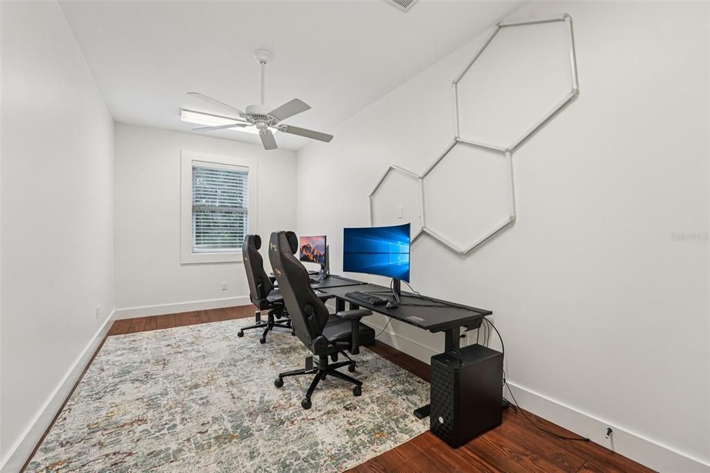 Home Office, Interior, Wood Texture Flooring