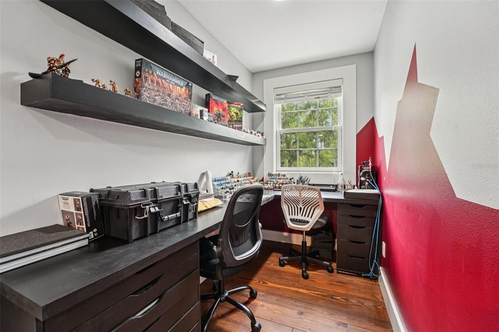 Home Office, Interior, Wood Texture Flooring