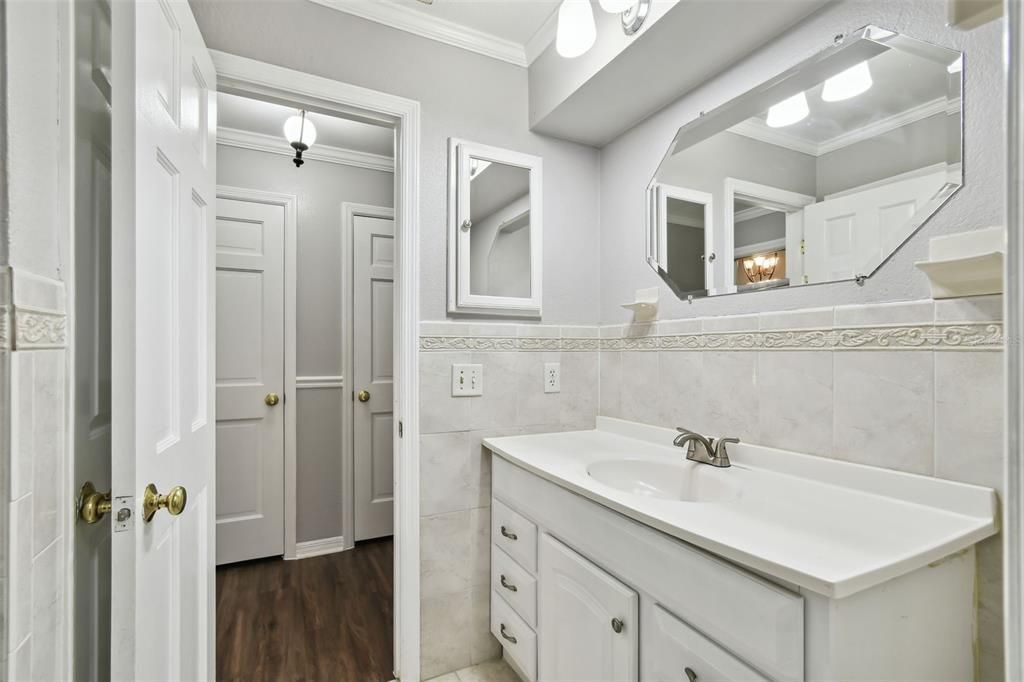 Bathroom, Interior, Wood Texture Flooring