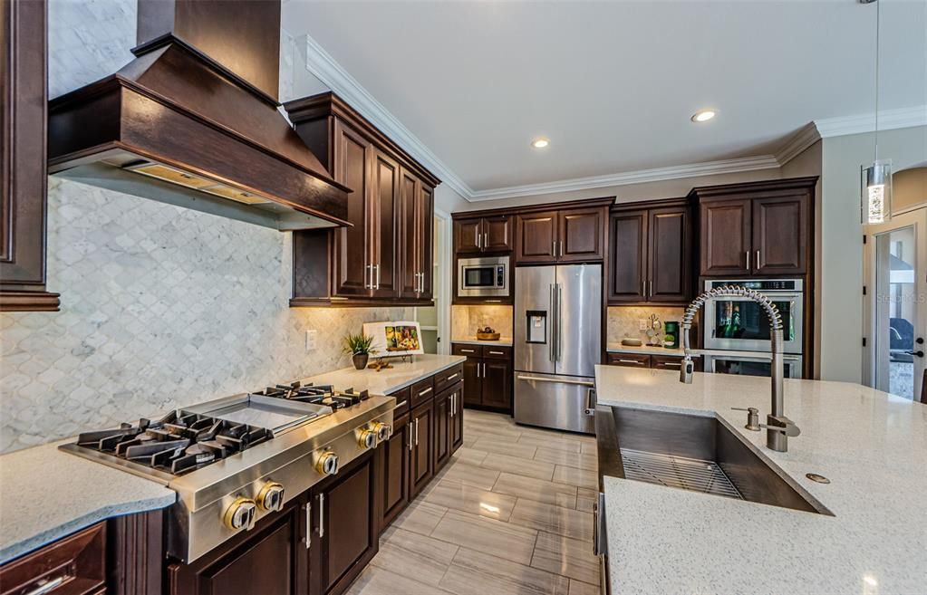 Interior, Kitchen, Pendant Lights, Recessed Lighting, Stainless Steel Appliances