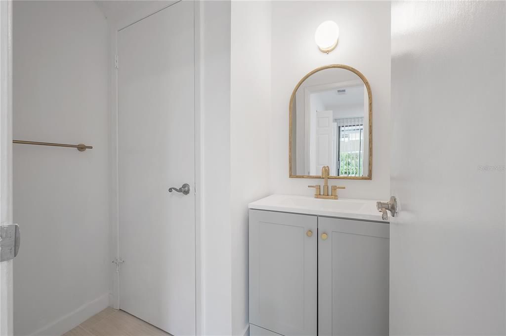Bathroom, Interior, Wood Texture Flooring