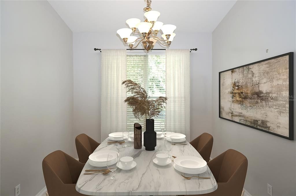 Chandelier, Dining room, Interior
