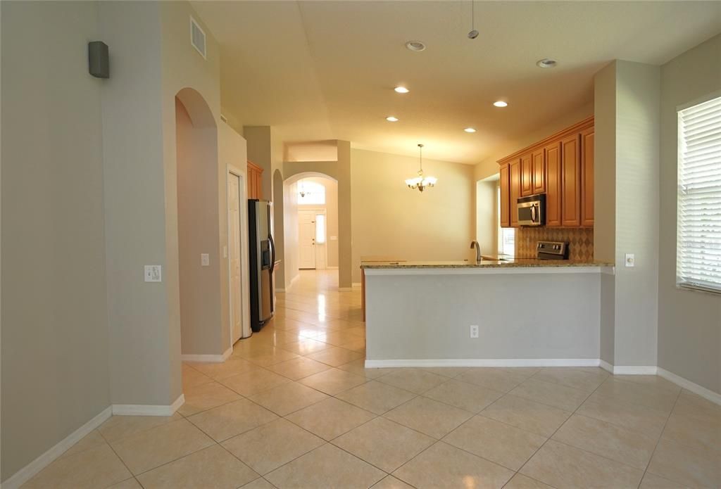 Chandelier, Interior, Kitchen, Recessed Lighting