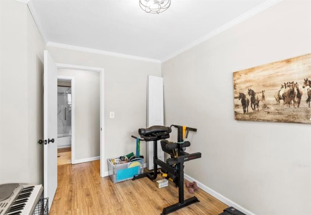 Fitness Equipment, Interior, Wood Texture Flooring