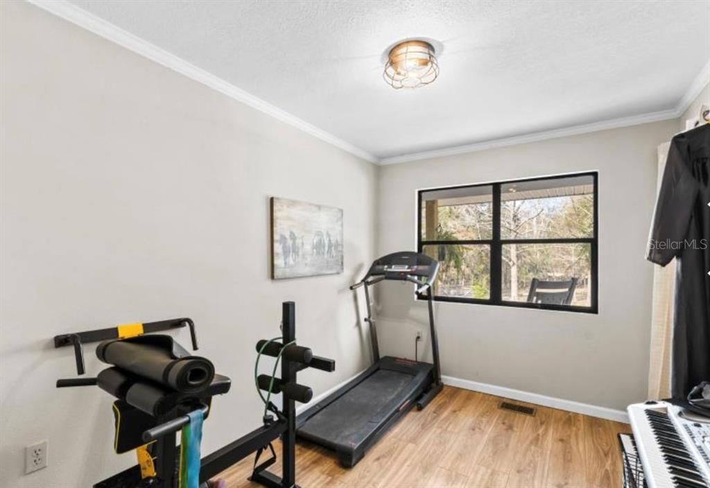 Fitness Equipment, Interior, Wood Texture Flooring