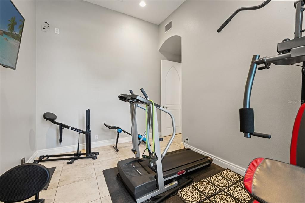 Fitness Equipment, Interior, Recessed Lighting