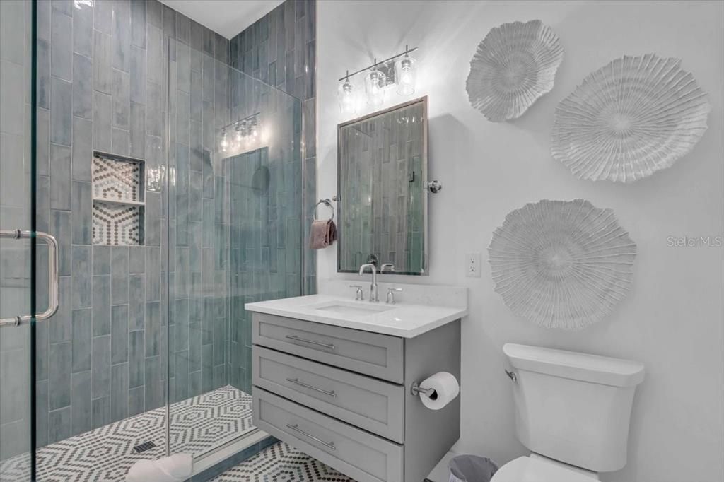 Bathroom, Glass Shower, Interior