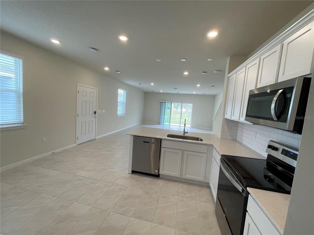 Interior, Kitchen, Recessed Lighting, Stainless Steel Appliances