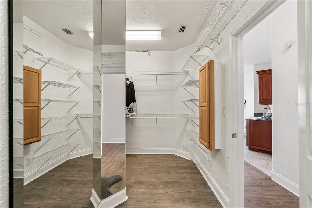 Interior, Walk-in Closets, Wood Texture Flooring