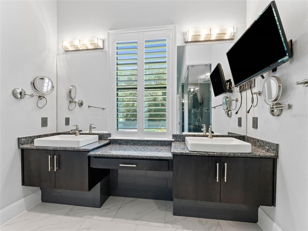 Bathroom, Dual Sink Vanities, Interior, Marble