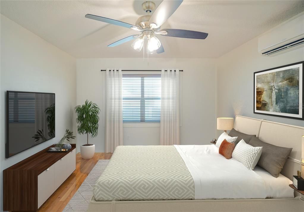 Bedroom, Interior, Wood Texture Flooring