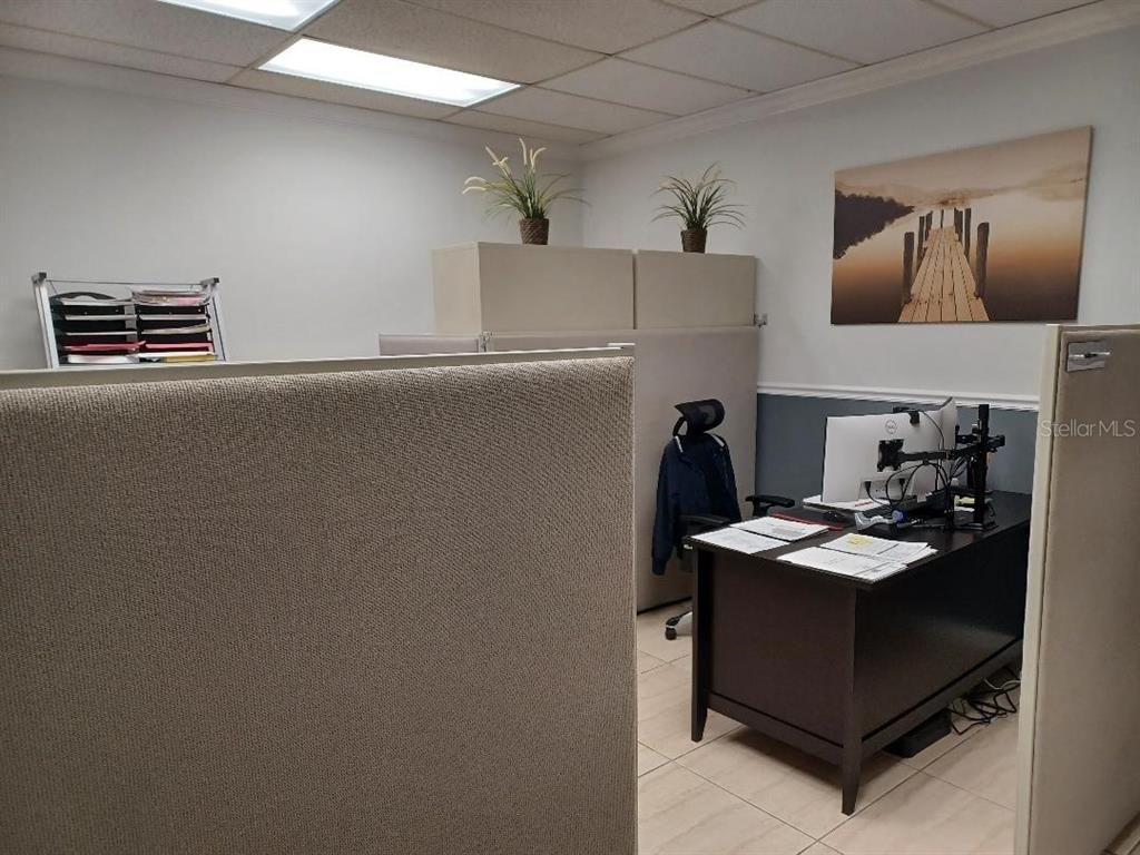 Home Office, Interior, Recessed Lighting