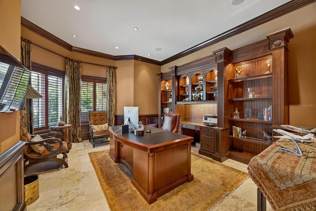 Home Office, Interior, Recessed Lighting