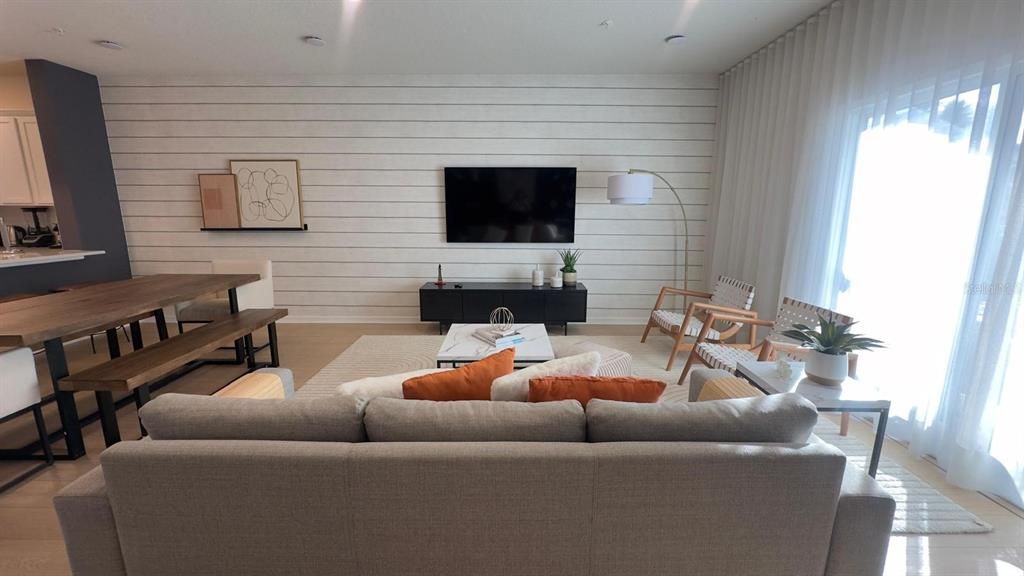 Dining room, Interior, Living room, Recessed Lighting