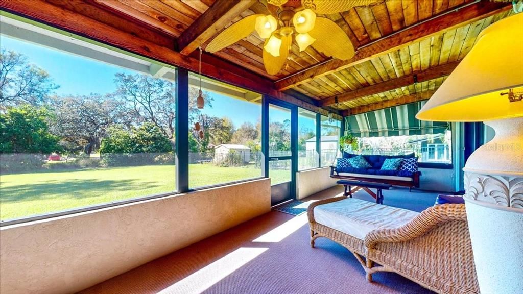 Interior, Sun Room, Wooden Beams, Wooden Ceilings