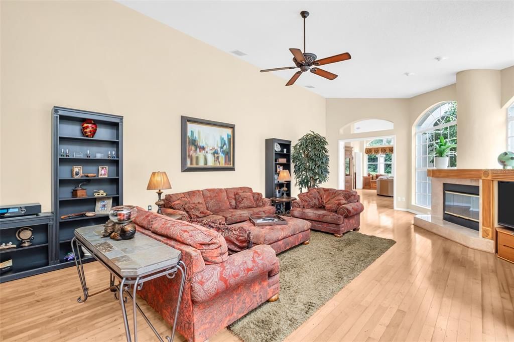 Fireplace, Interior, Living room, Wood Texture Flooring