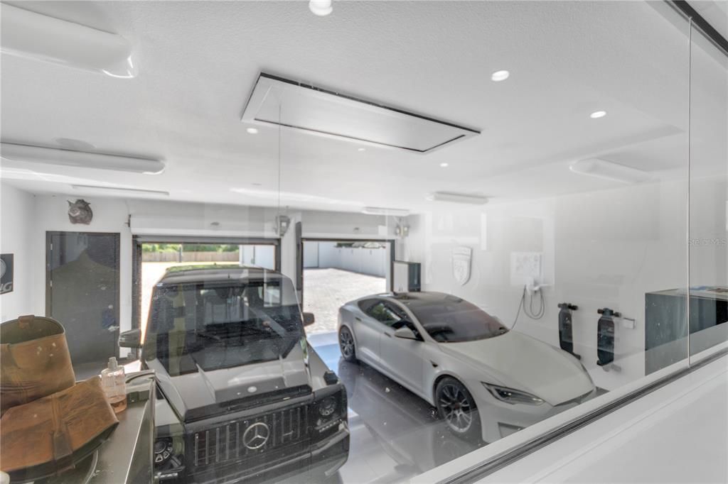 Garage, Interior, Recessed Lighting