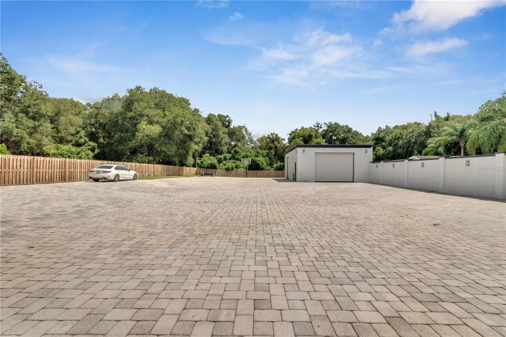 Backyard, Detached Garage, Exterior