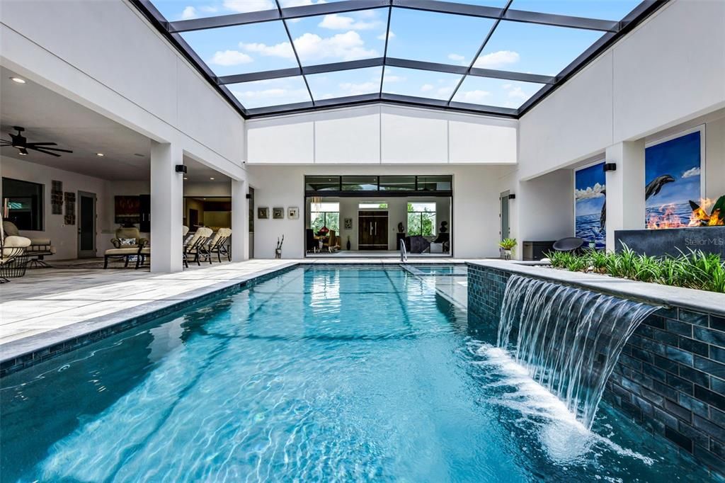 Glass Ceilings, Interior, Pool, Sun Room