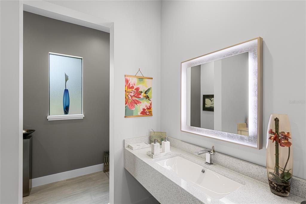 Bathroom, Interior, Wood Texture Flooring