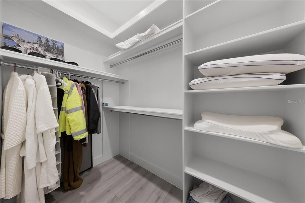 Interior, Walk-in Closets, Wood Texture Flooring
