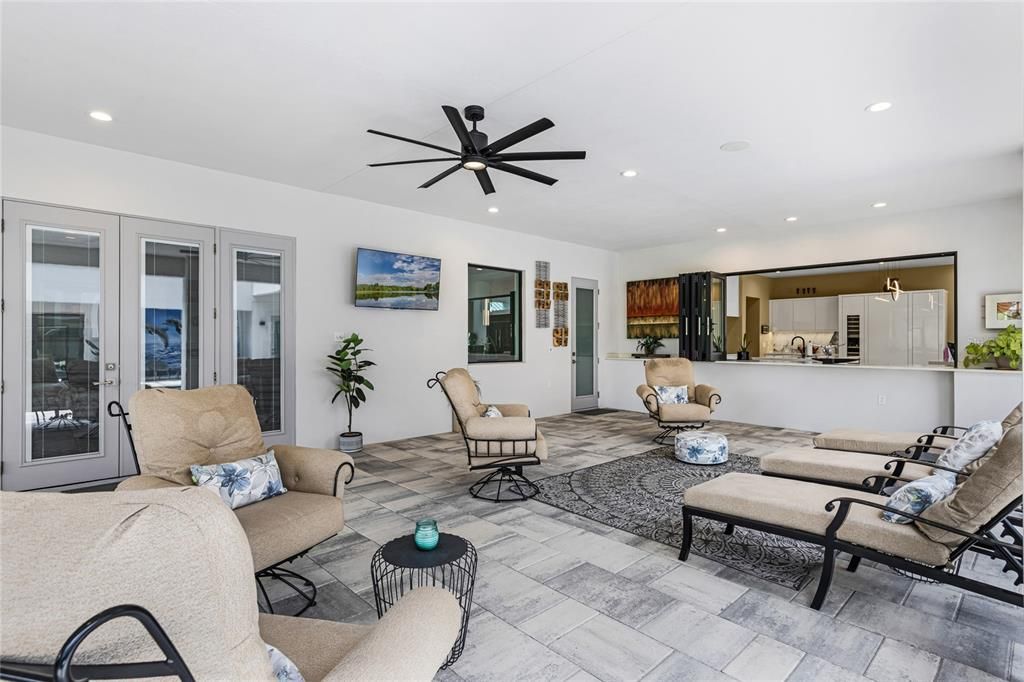 Interior, Living room, Recessed Lighting
