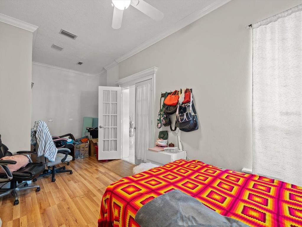 Bedroom, Home Office, Interior, Wood Texture Flooring