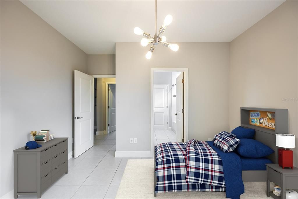Bedroom, Interior, Pendant Lights