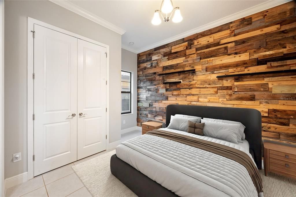 Bedroom, Interior, Wooden Walls