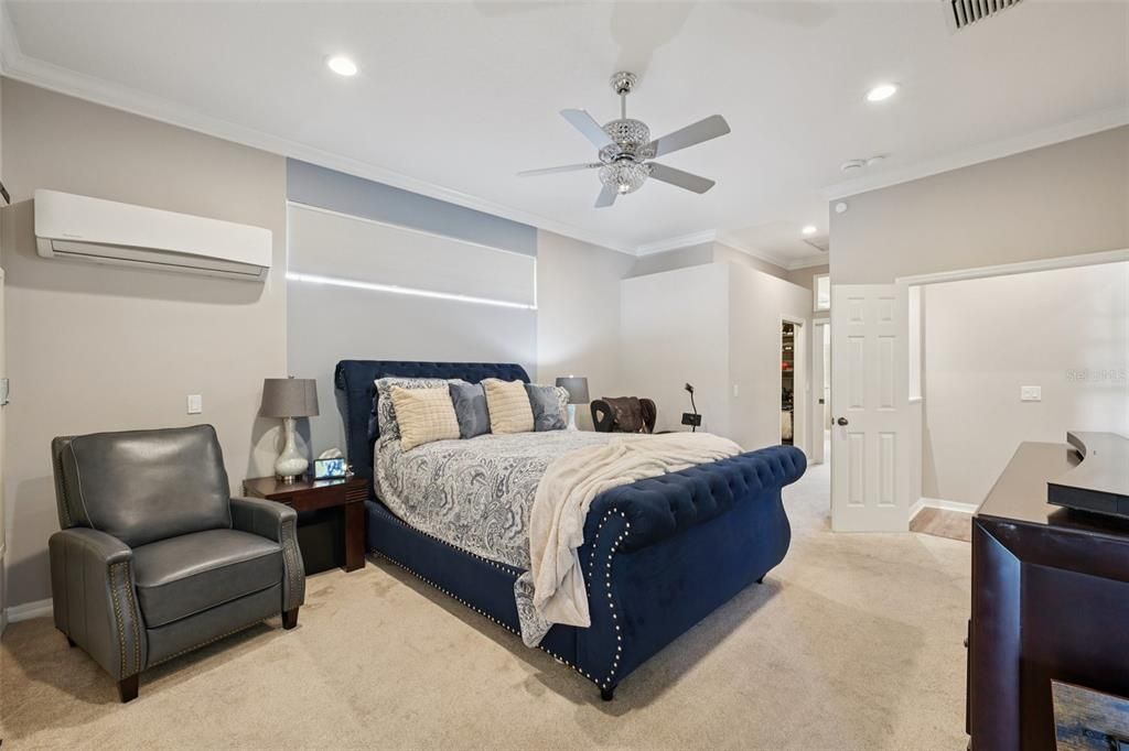 Bedroom, Interior, Recessed Lighting