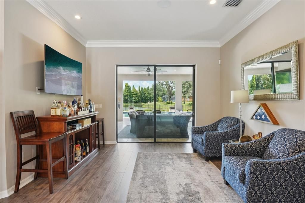 Interior, Recessed Lighting, Wood Texture Flooring