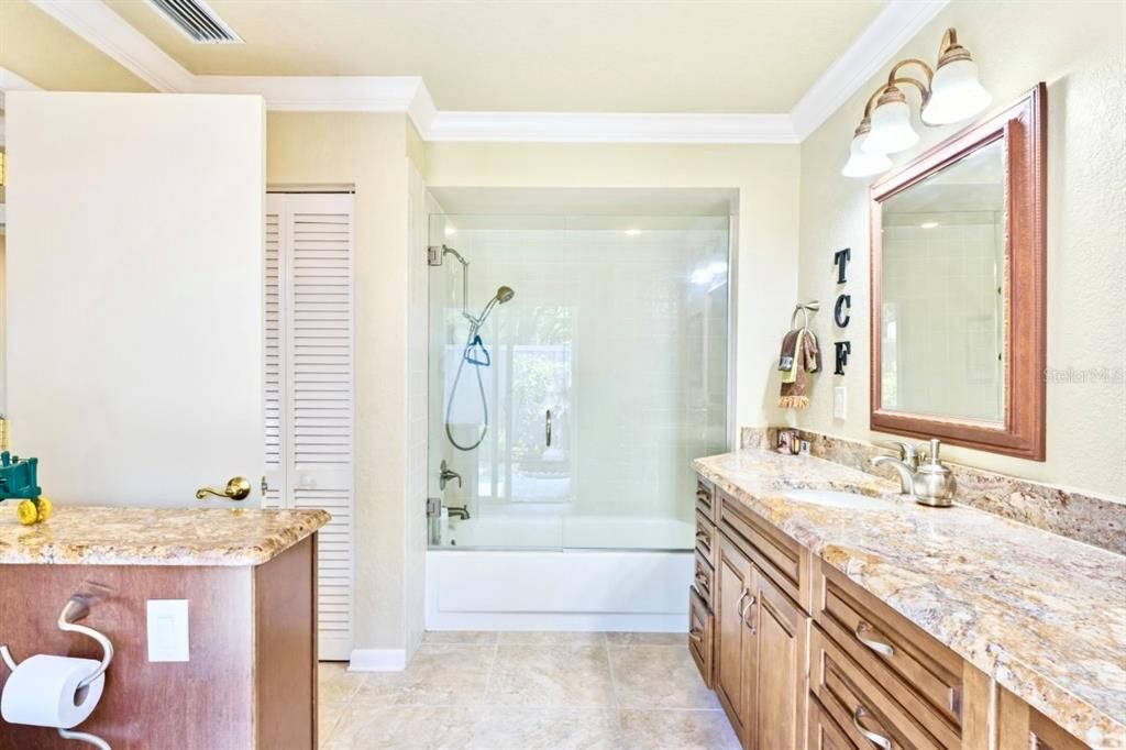 Bathroom, Dual Sink Vanities, Glass Shower, Interior