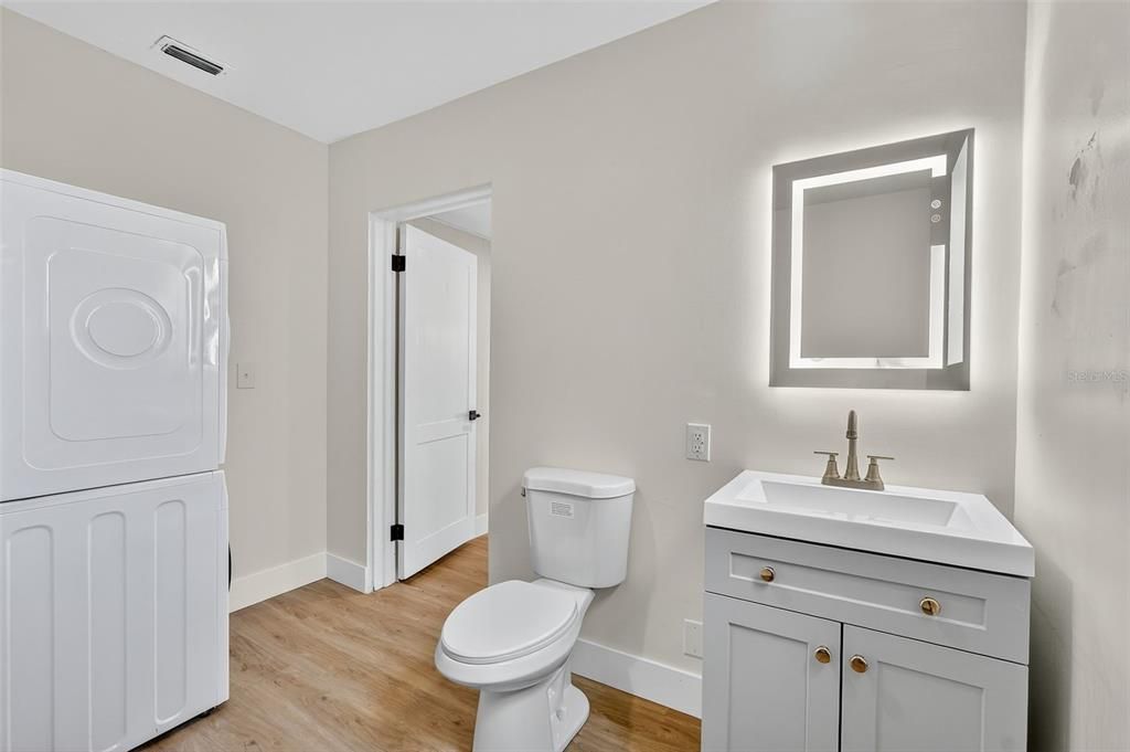 Bathroom, Interior, Wood Texture Flooring