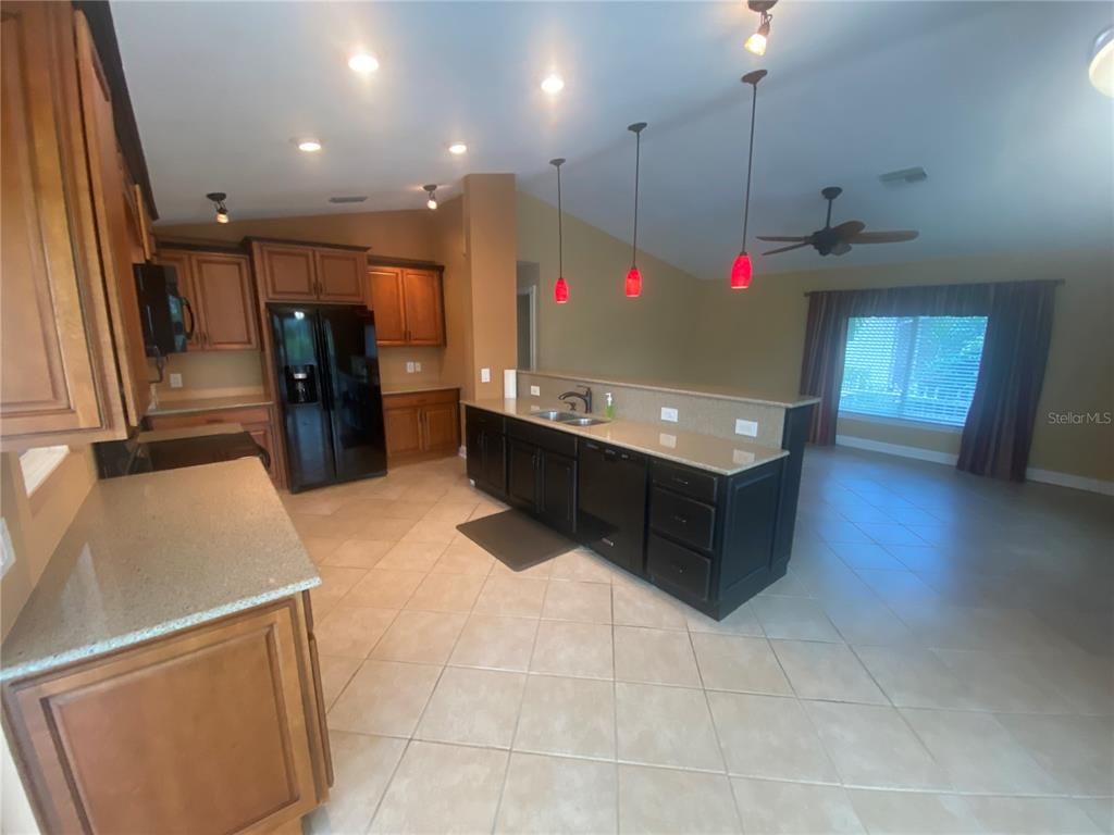 Interior, Kitchen, Pendant Lights, Recessed Lighting